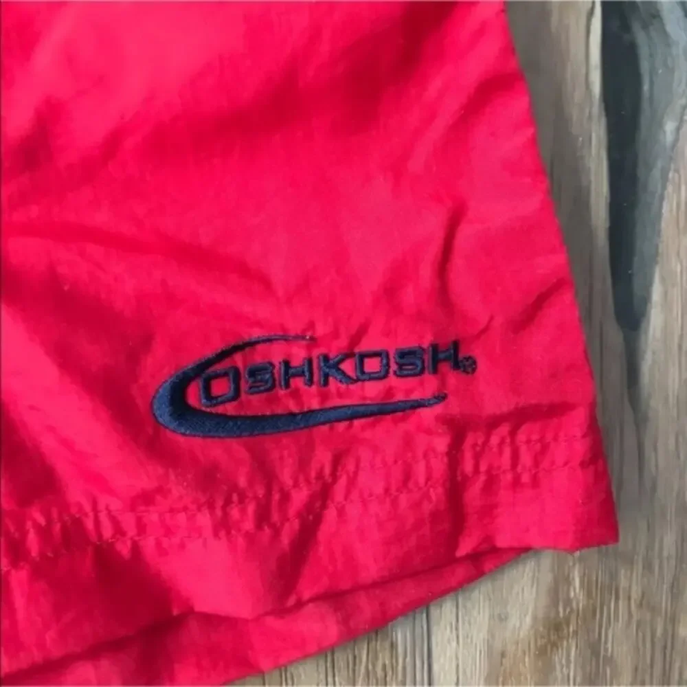 NWT! OshKosh Swim Trunks 3t Toddler Red Black Swimsuit! NEW WITH TAG